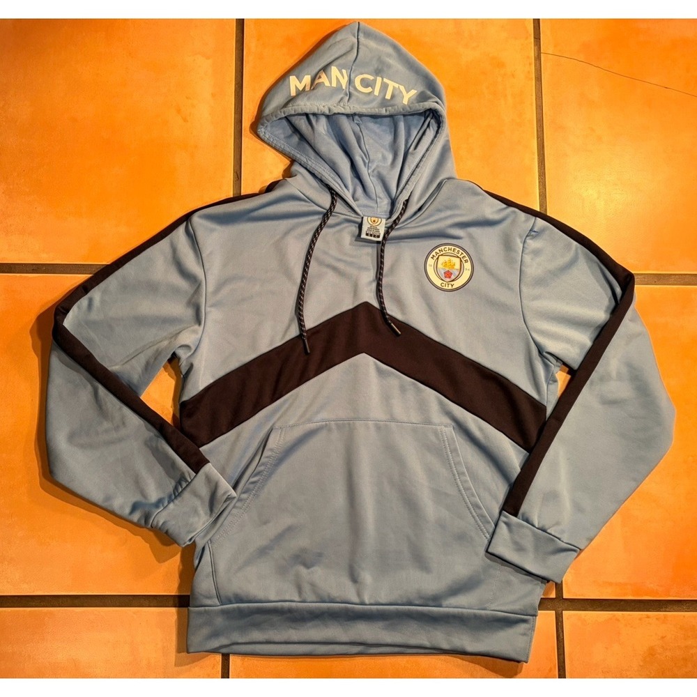 Manchester City Soccer Official Merchandise Hoodie Pullover Sweatshirt Small